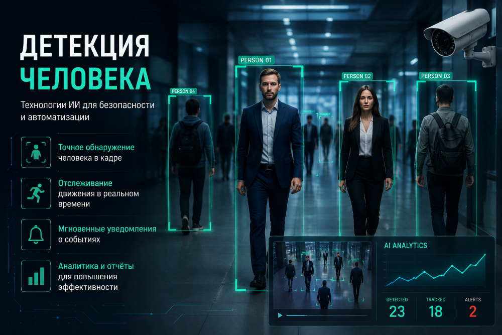 Детекция человека на видео