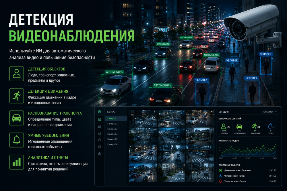 Детекция в системах видеонаблюдения